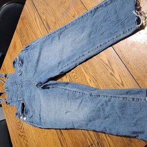 UNIVERSAL THREAD Jeans Overalls Womens Denim  4 / 27 BLUE Bib Casual Preowned